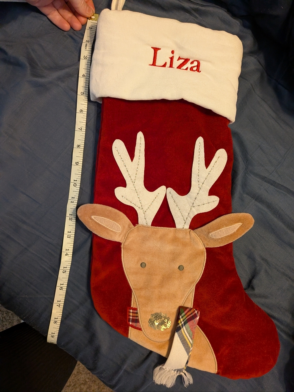 Pottery Barn kid 'Liza' Stocking Featuring Deer